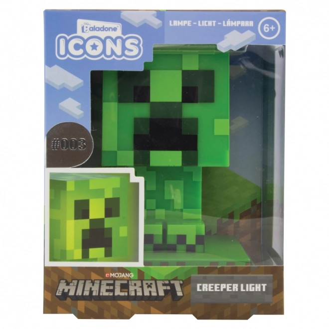 Svítící ikona Minecraft - Creeper