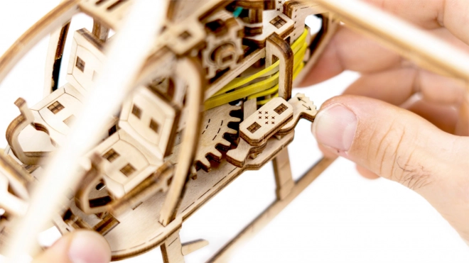Dřevěné 3D puzzle vrtulník