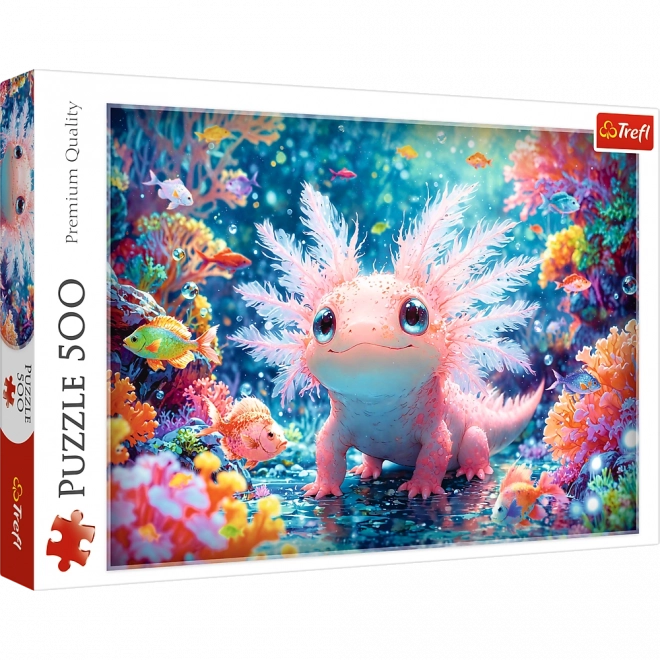 Puzzle 500 dílků – axolotl Trefl