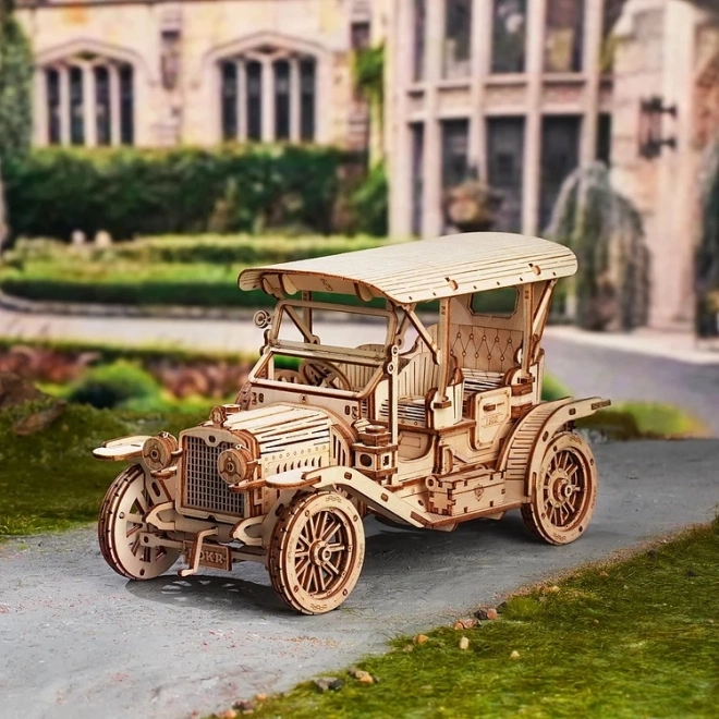 RoboTime dřevěné 3D puzzle historické auto