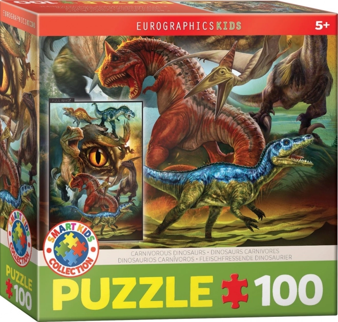 Puzzle masožraví dinosauři 100 dílků