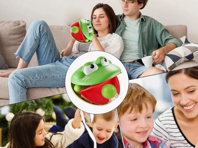 Sportovní sada - dovednostní hra Katapult Žába s 4 míčky