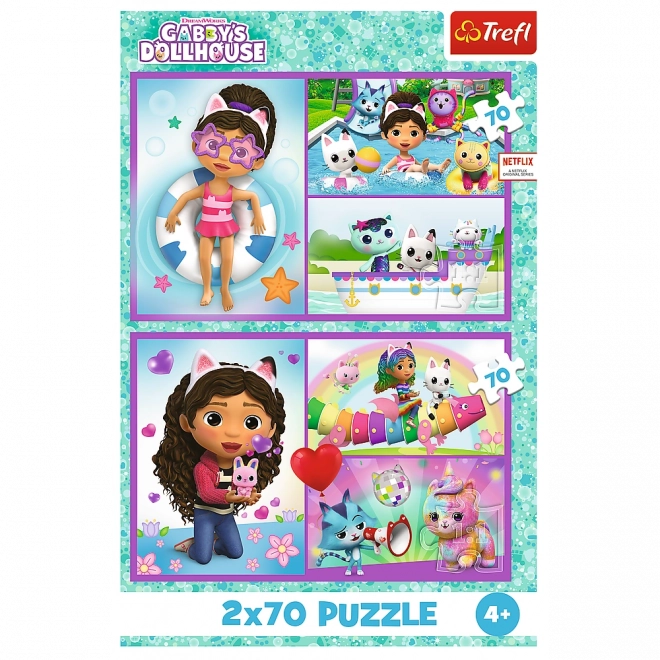 Puzzle 2x70 Hraj si s Gabby