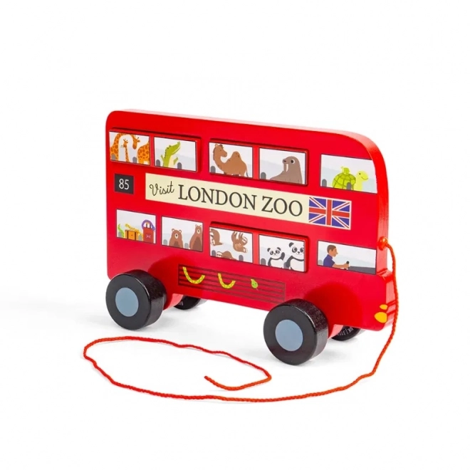 Tahací hračka Londýnský autobus Bigjigs Toys