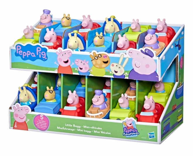 Prasátko Peppa mini autíčko – Žlutý karavan s bráškou Tomem