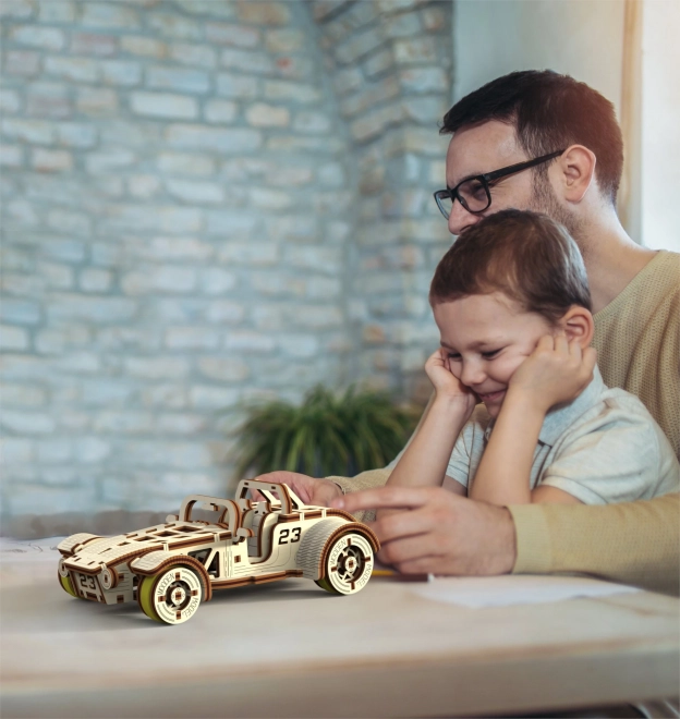 Dřevěné 3D puzzle roadster