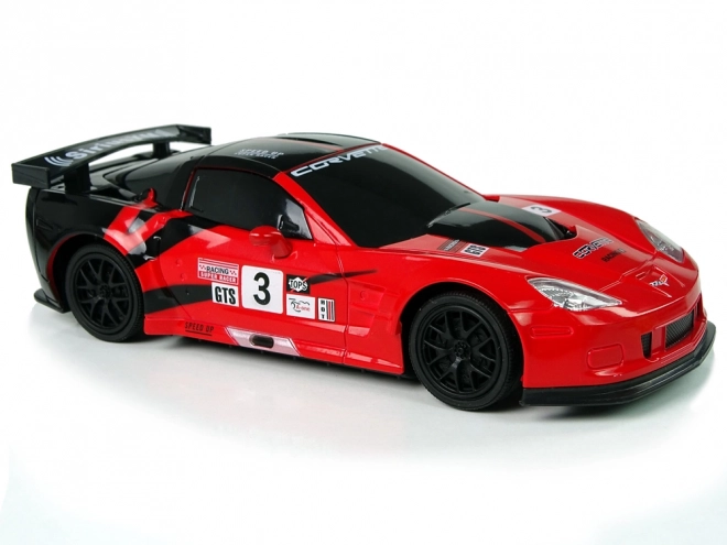 Sportovní auto R/C 1:24 Corvette C6.R červené s osvětlením