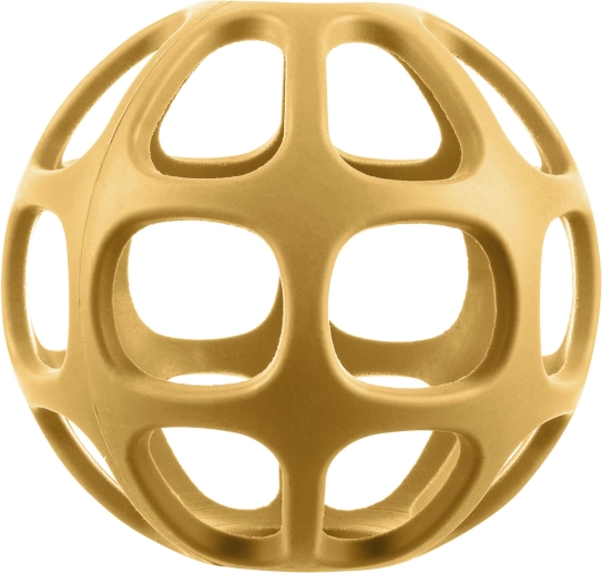 Silikonové kousátko Round – hořčicově žluté