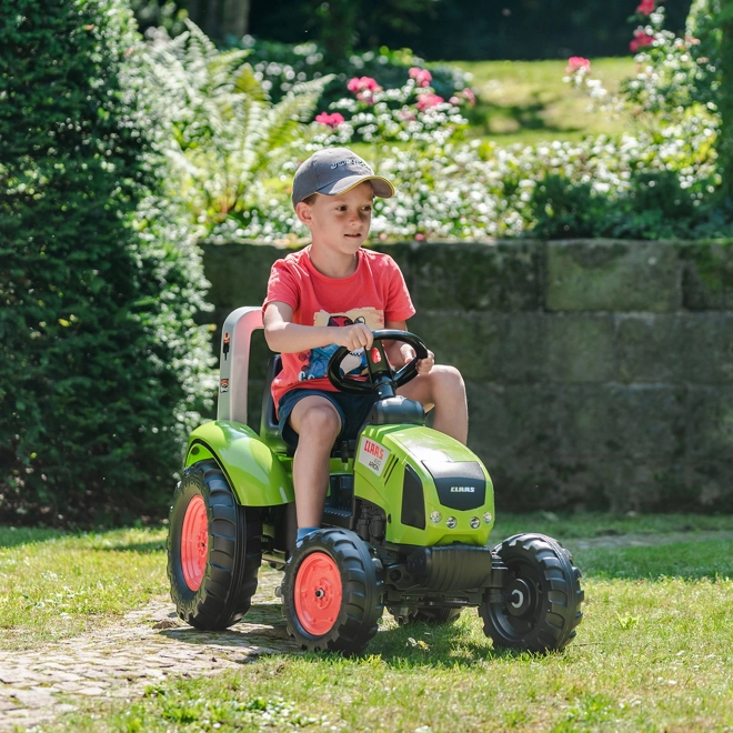 FALK Traktor šlapací Claas Arion 430 s vlečkou