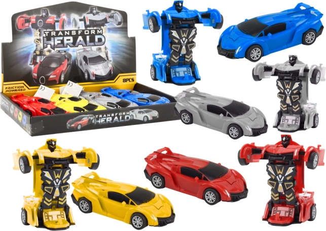 Auto robot 2v1 – sportovní auto s pohonem a transformací