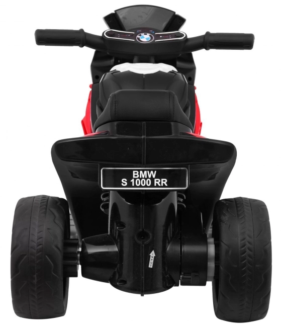 BMW S1000 RR Mini motorka na baterie + 3 kola + zvuky + LED dioda – Červená