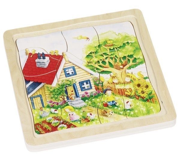 Vývojové dřevěné puzzle Roční období