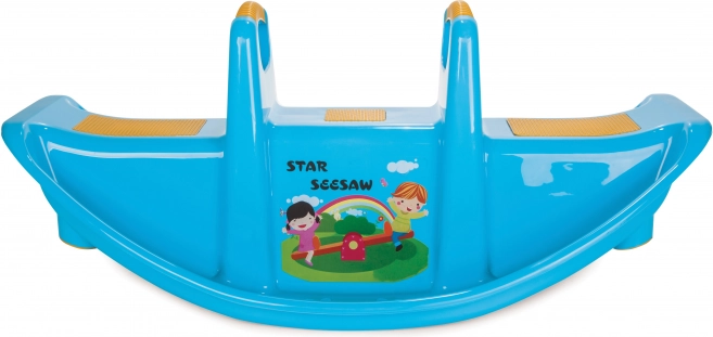 Plastový houpačkový bujak pro děti Woopie Star – modrý