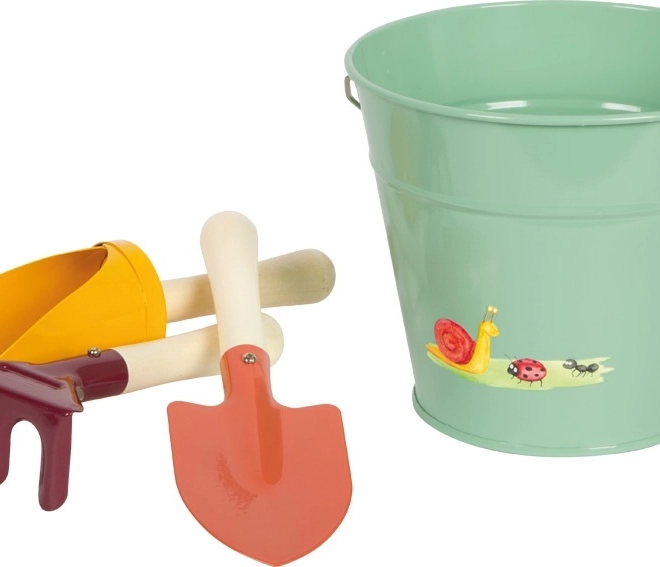 Sada zahradního nářadí s kbelíkem pro děti Tiny Garden