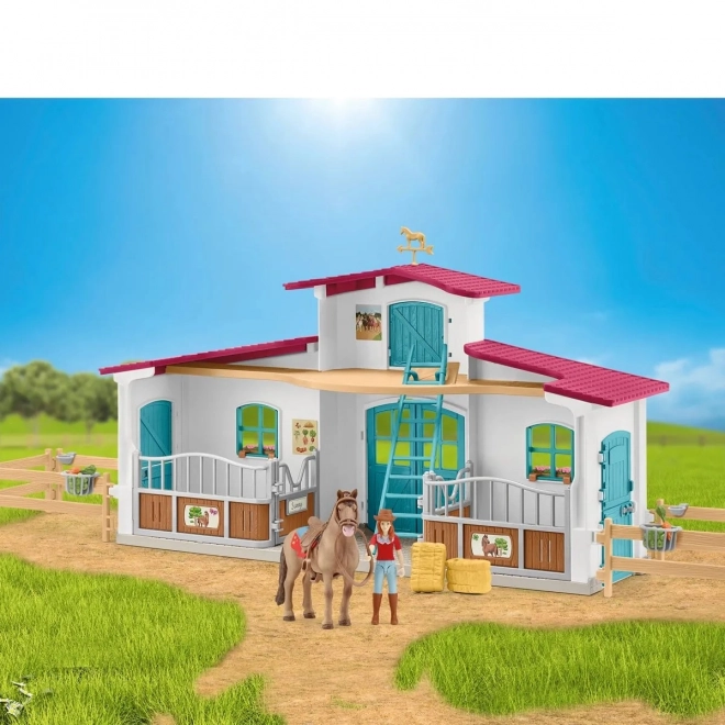 Schleich 42567 Stáj s příslušenstvím u jezera
