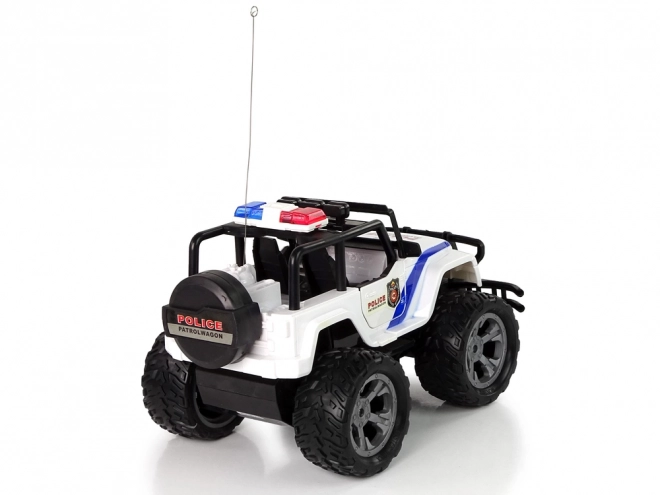 Auto R/C Policejní džíp 1:14 na dálkové ovládání Světelné efekty