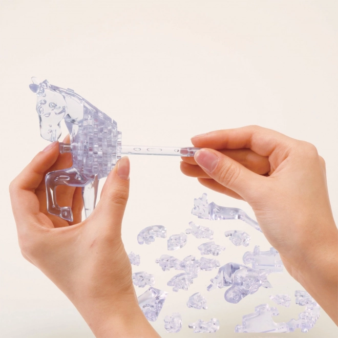Skládačka 3D Crystal puzzle Kůň 100 dílků