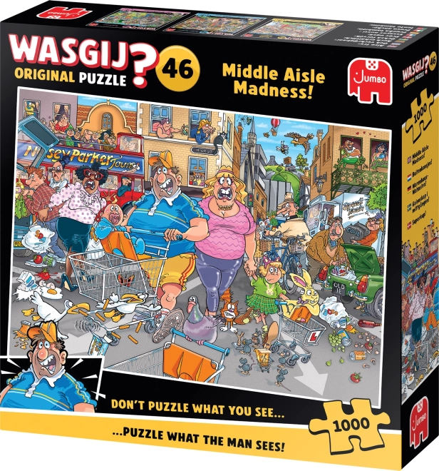 Jumbo Puzzle Wasgij: Šílenství střední uličky 1000 dílků