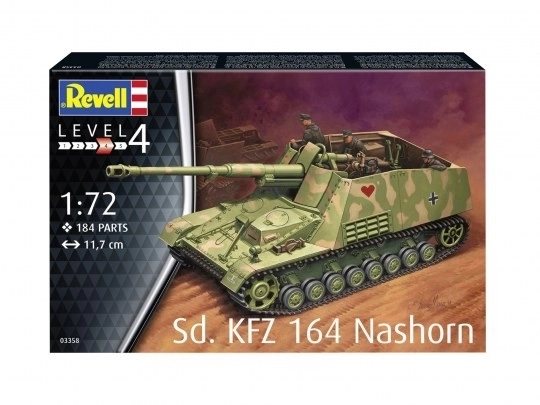 Plastikový model Sd.Kfz. 164 Nashorn 1/72