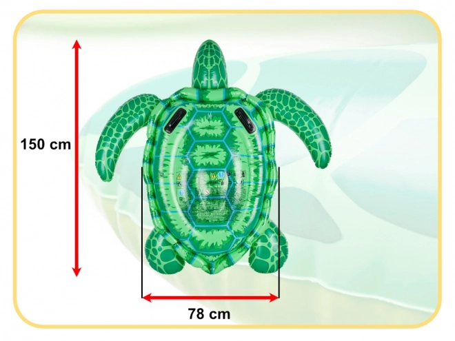 Nafukovací matrace želva INTEX pro děti s úchyty 150cm