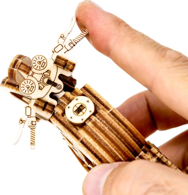 Dřevěné 3D puzzle - Motocykl Cafe Racer