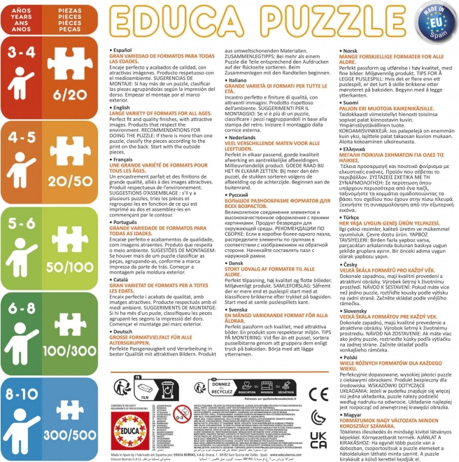 EDUCA Baby puzzle Spidey a jeho úžasní přátelé 5v1 (3-5 dílků)