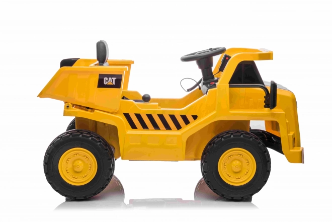 Caterpillar dětská vyklápěčka na baterii žlutá