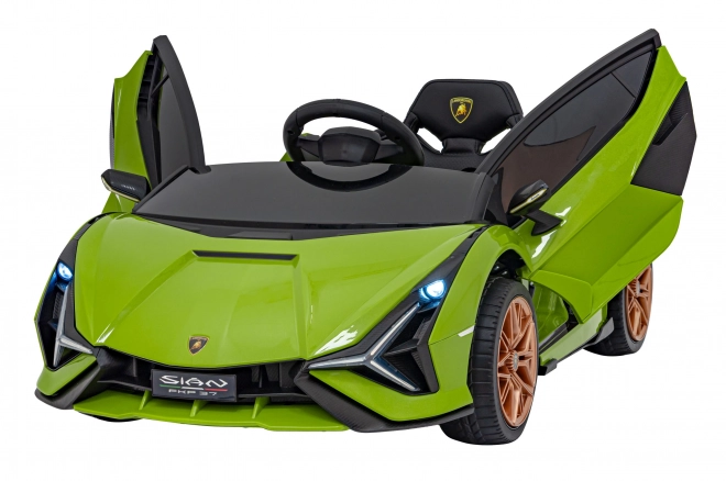 Lamborghini SIAN dětské auto na baterii s ovladačem – Zelené