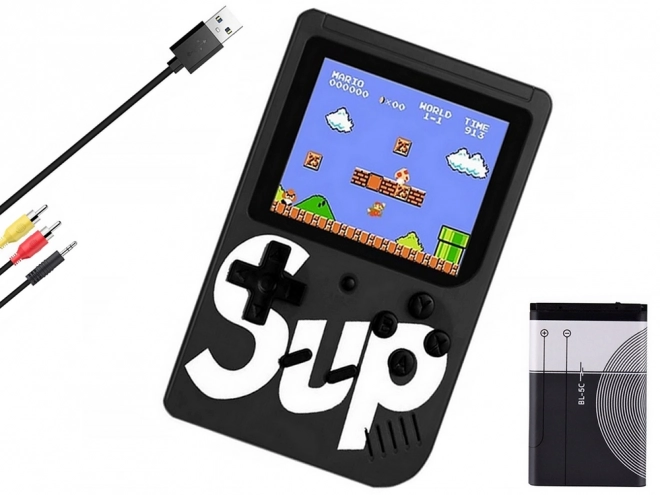 Přenosná retro herní konzole s 400 hrami