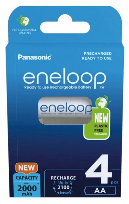 Eneloop nabíjecí baterie AA 2000 mAh, 4ks