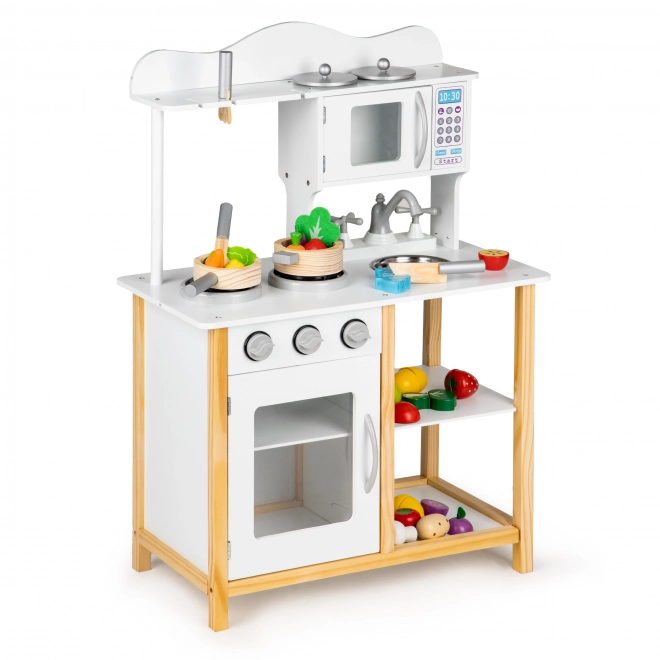 Dřevěná kuchyňka pro děti s příslušenstvím Ecotoys