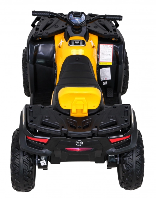 Čtyřkolka XT-Speed pro děti žlutá + 4x4 + EVA + pomalý start + rádio MP3 + LED dioda