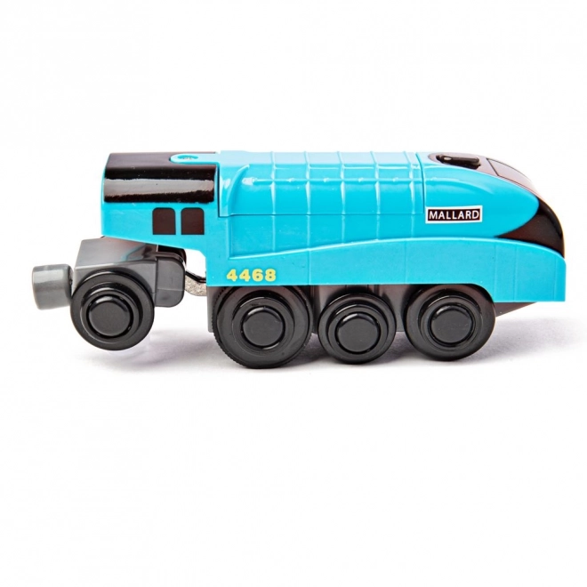 Elektrická lokomotiva Mallard modrá
