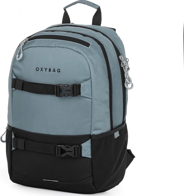 Studentský batoh OXY Sport Black Grey s etue