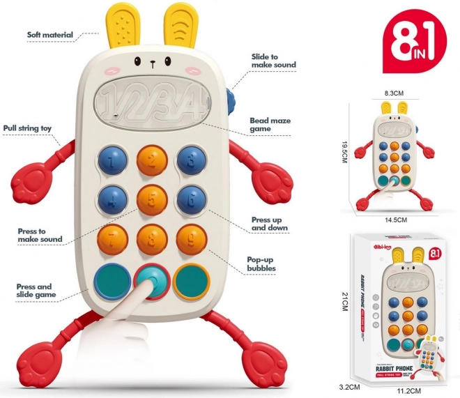 Senzorický mobilní telefon Rabbit 8v1