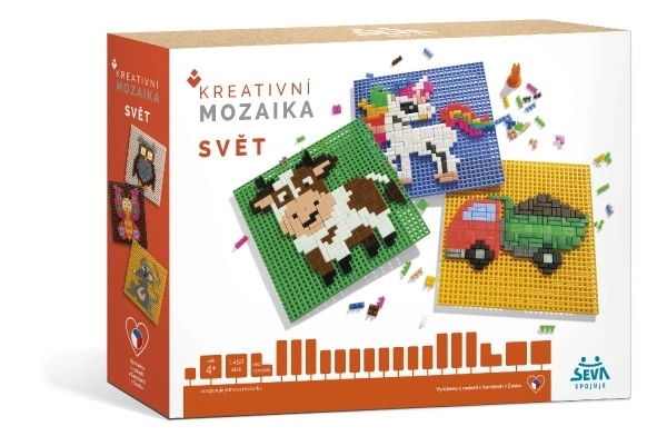 Kreativní Mozaika Svět Plastová Stavebnice