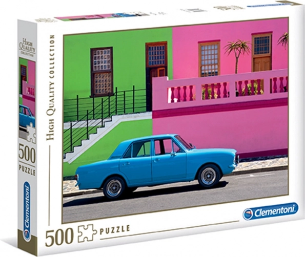 Puzzle CLEMENTONI 500 dílků – modré retro auto