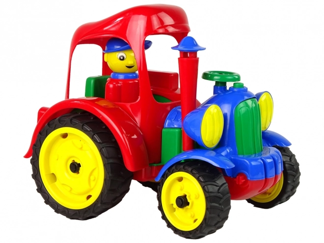 Velký traktor Traktor Zemědělské vozidlo postava Gumová kola