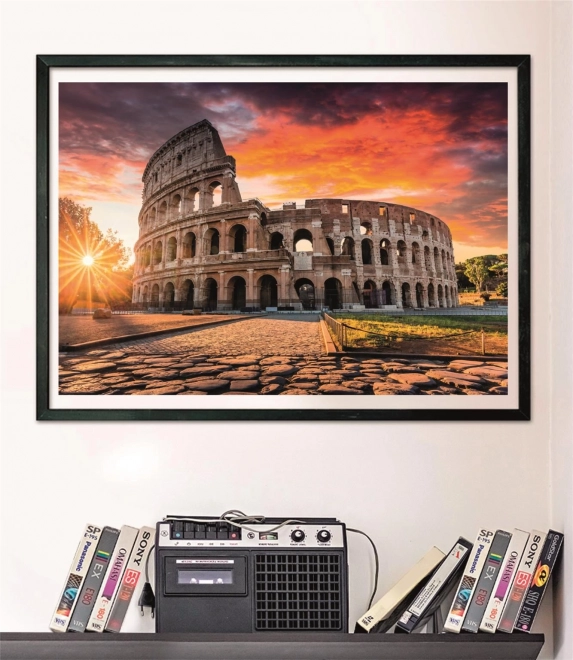 Puzzle 1000 dílků západ slunce v Římě