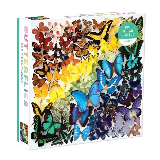 Duhoví motýli puzzle 500 dílků