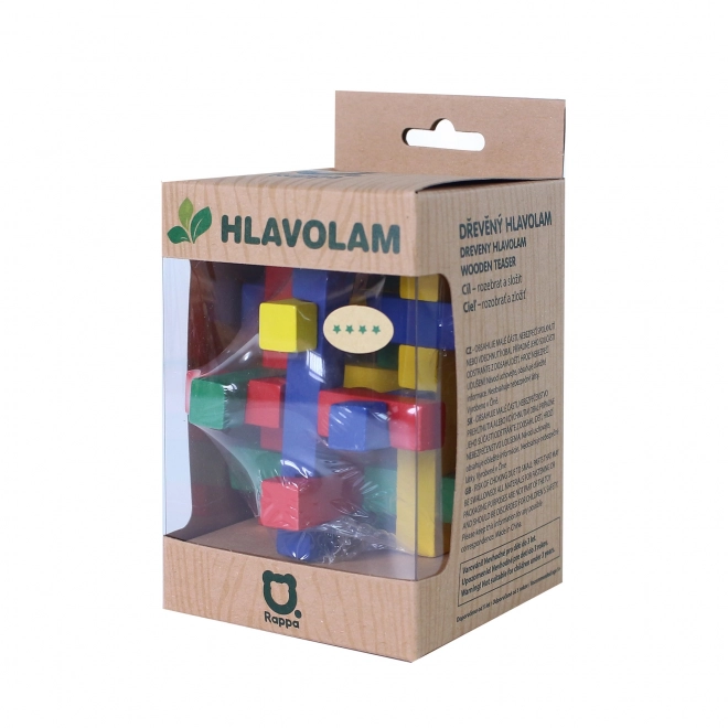 Dřevěný hlavolam pro procvičení paměti