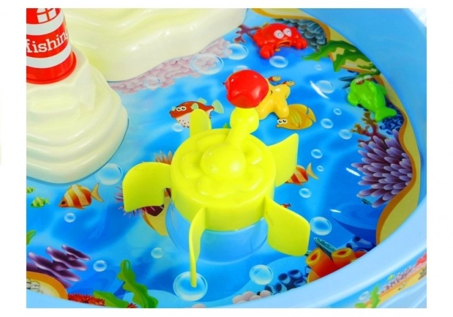 Hra Fish Catching Water Table Game Lights 25 Elem