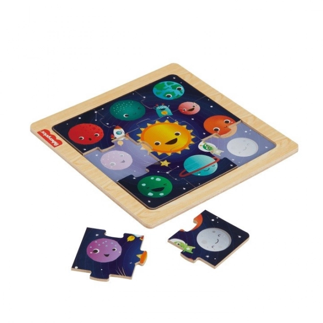 Dřevěné puzzle, kosmos