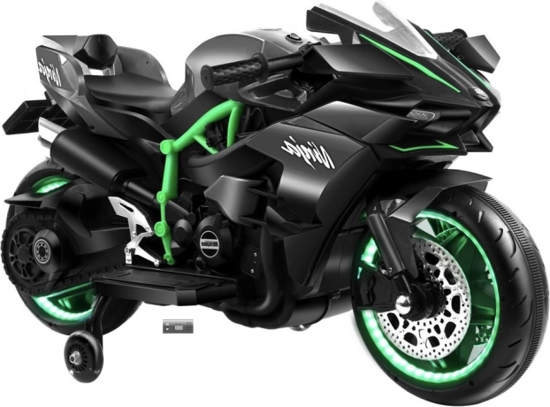 Černý akumulátorový motor pro děti CHUANQIH2R