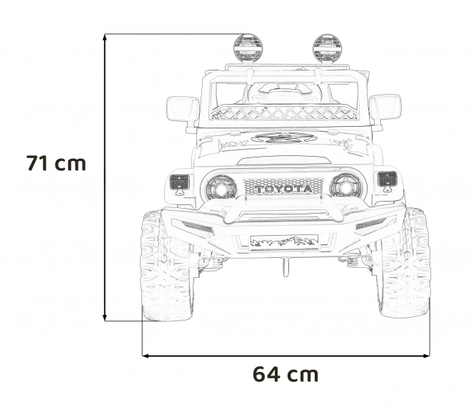 Toyota FJ Cruiser pro děti – Růžová