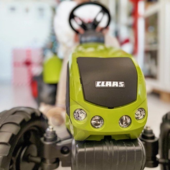 FALK Traktor šlapací Claas Arion 430 s vlečkou