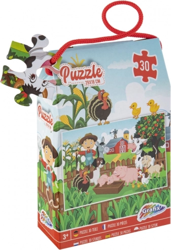 Puzzle farma 30 dílků 29 × 18 cm