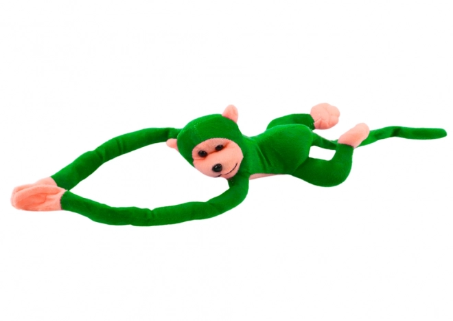 Plyšový maskot opice se zvukem zelený 60 cm