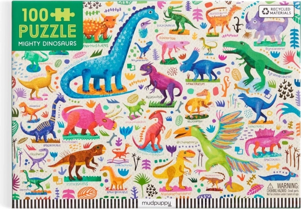Mudpuppy Puzzle Mocní dinosauři 100 dílků