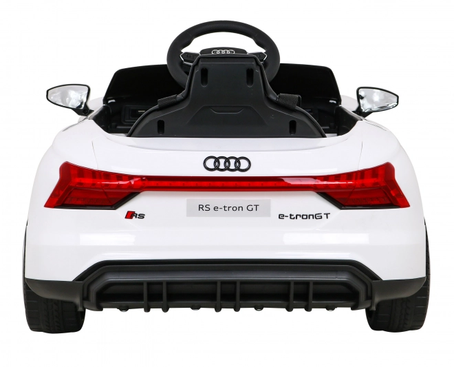 Audi RS E-Tron GT dětské elektrické auto s ovladačem a pohonem 4x4 – Bílá